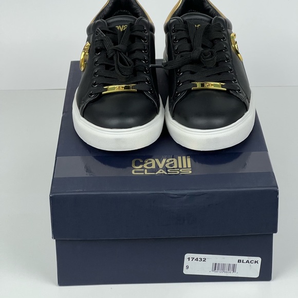CAVALLI CLASS: Snake Embossed Logo Tennis Shoe, Size 9 Womens. New In Box - Picture 6 of 6